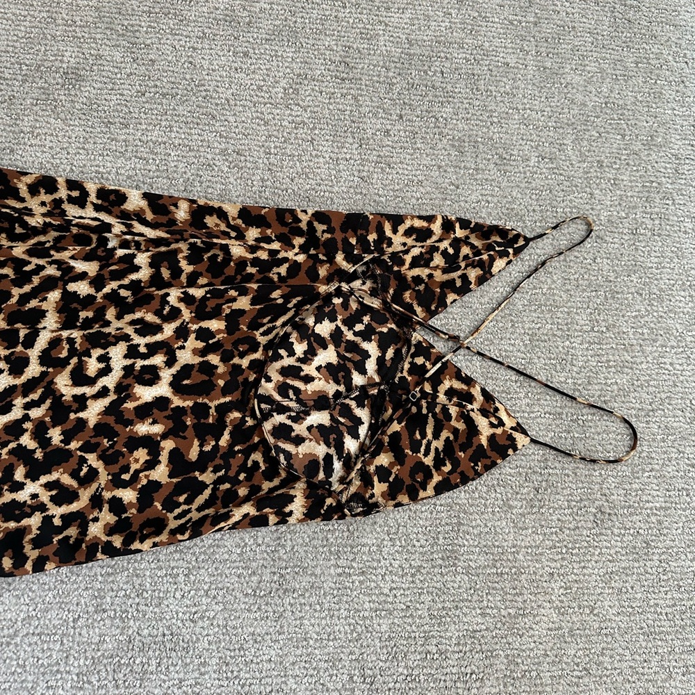 RESA Leopard Print Midi Dress